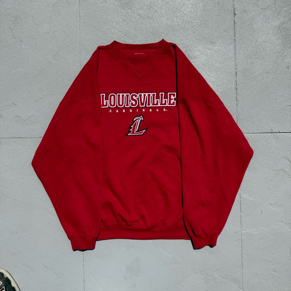 Louisville Cardinals Red Crewneck Sweatshirt